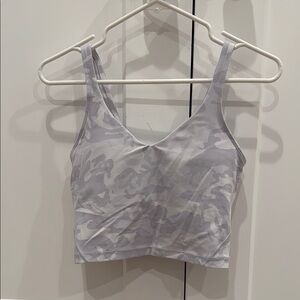 Lululemon Grey Camouflage Women's tank top -built in bra-